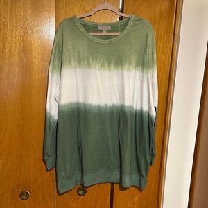 Woman Within Olive Green Knit Top